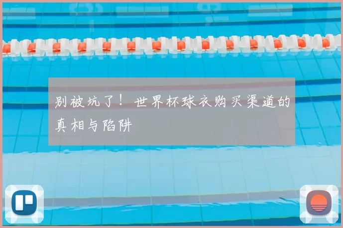 别被坑了!世界杯球衣购买渠道的真相与陷阱