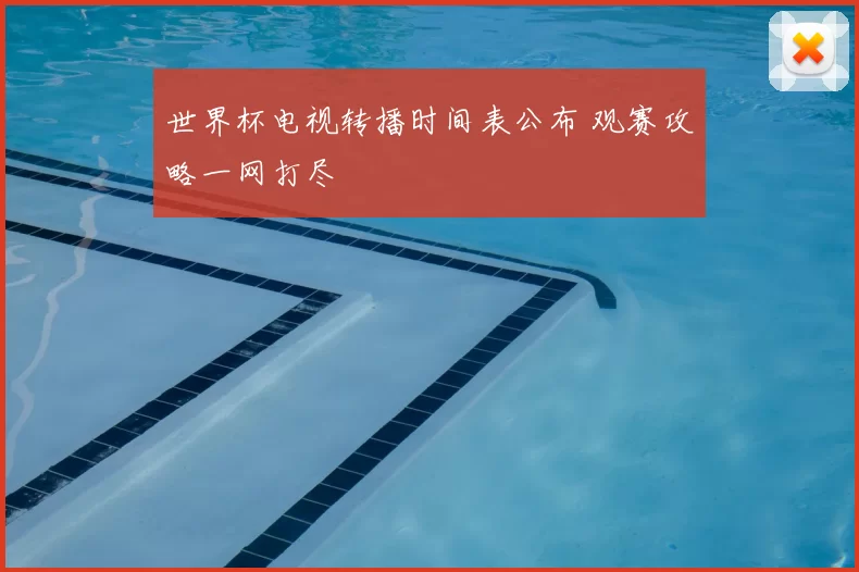 世界杯电视转播时间表公布 观赛攻略一网打尽